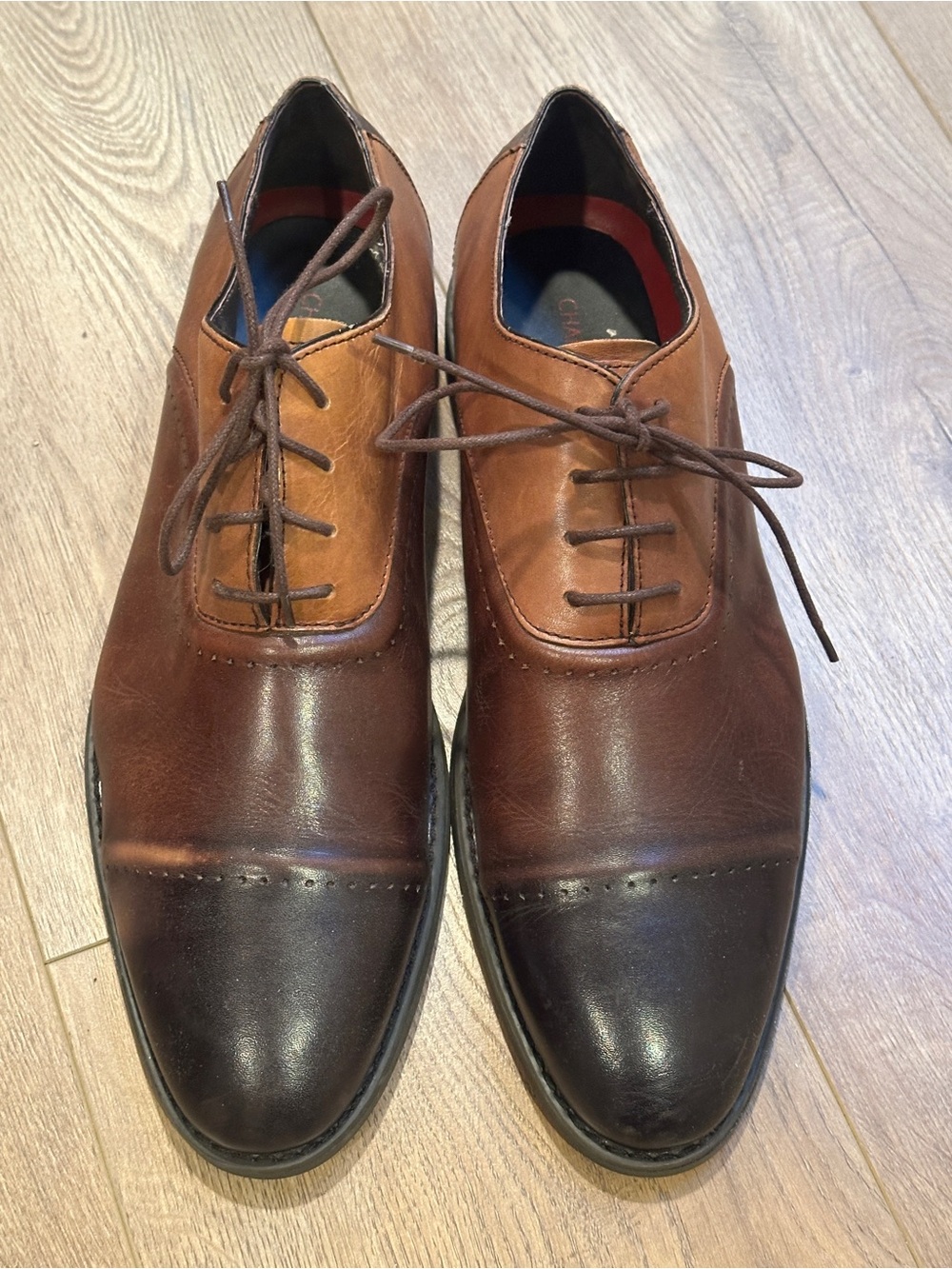 Charles Jourdan Paris Limited Edition Brown Leather Nathan Oxford Derbys, Sz 11